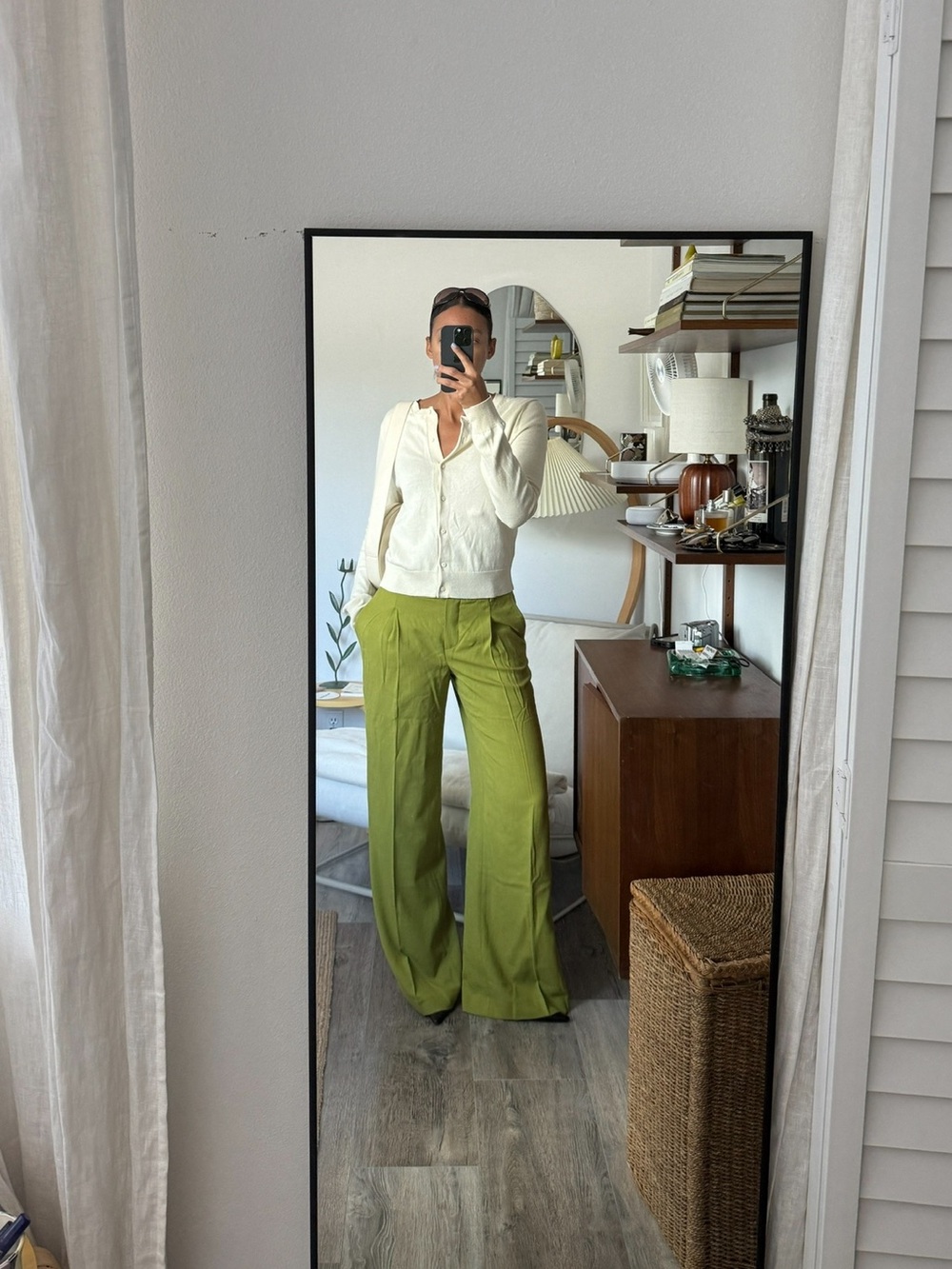 Sezane Giacomo Trousers Apple - Size 4